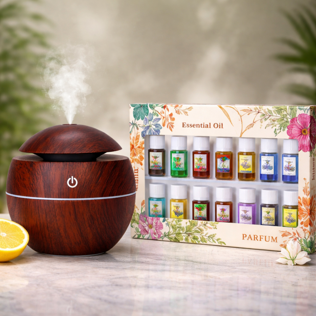 Smart Finds - Aroma Diffuser with 9 colour mood lights