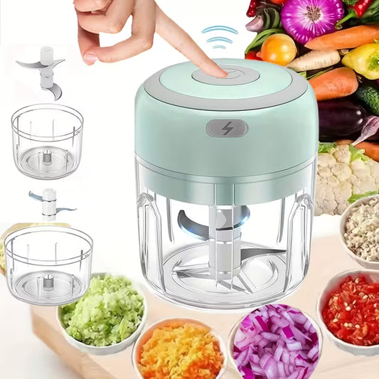 Smart Finds - SwiftChop™ Mini Electric Food Chopper – 250ml USB Rechargeable Kitchen Processor