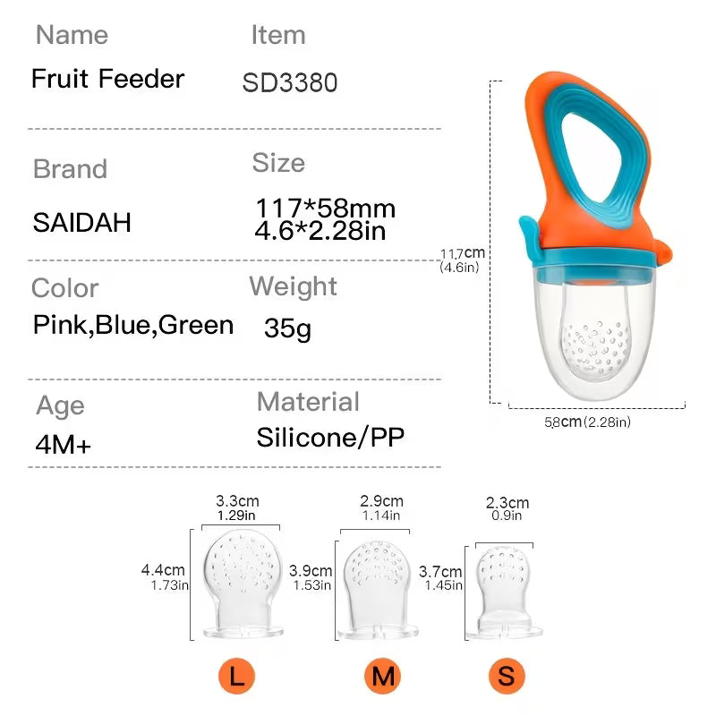 Smart Finds - Baby Silicone Fruit Feeder Set