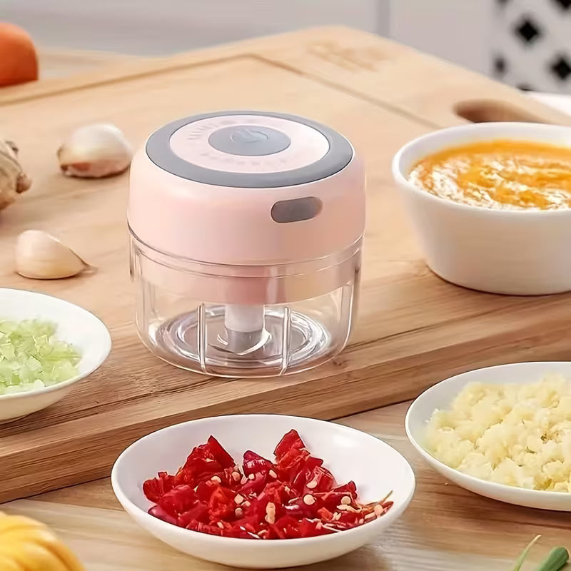 Smart Finds - SwiftChop™ Mini Electric Food Chopper – 250ml USB Rechargeable Kitchen Processor