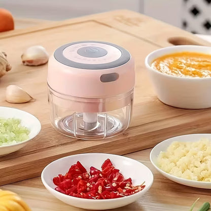 Smart Finds - SwiftChop™ Mini Electric Food Chopper – 250ml USB Rechargeable Kitchen Processor