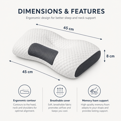 Smart Finds Japanese-Style Ergonomic Neck and Shoulder Pillow