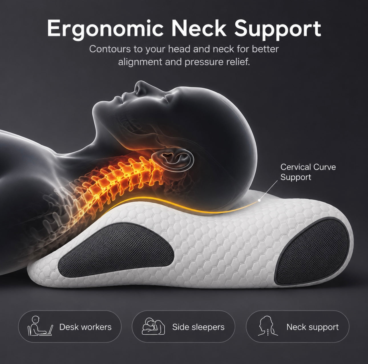 Smart Finds Japanese-Style Ergonomic Neck and Shoulder Pillow