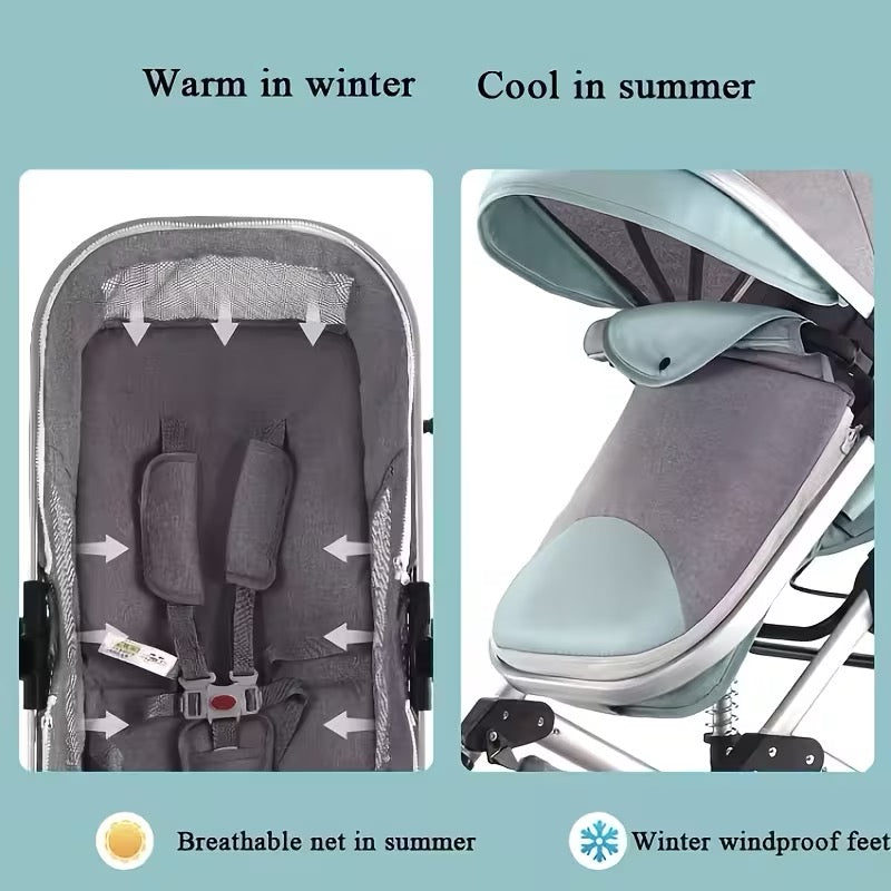 Modern Baby Stroller Travel System – Convertible Pram Safety Buggy