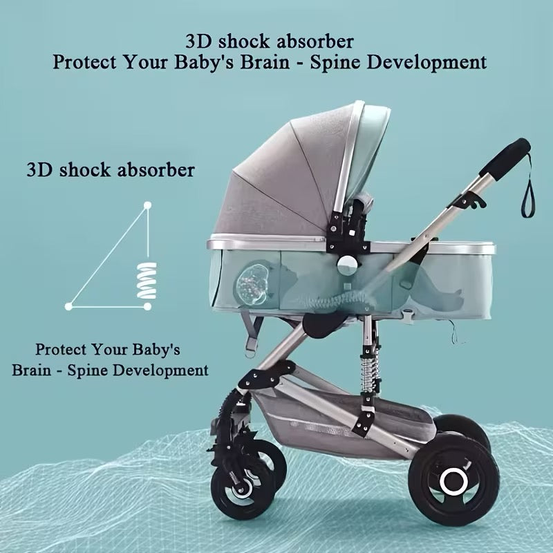 Modern Baby Stroller Travel System – Convertible Pram Safety Buggy