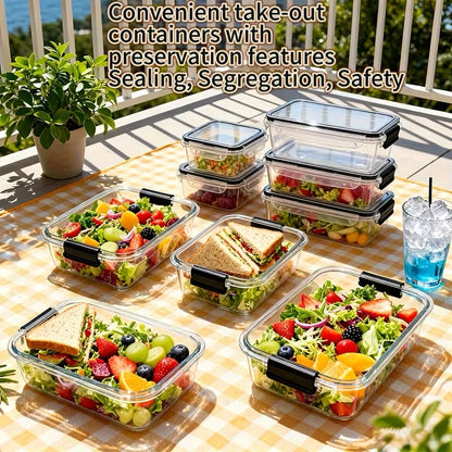 Smart Finds - 16/24/28/48-Piece Refrigerator Storage Container Set