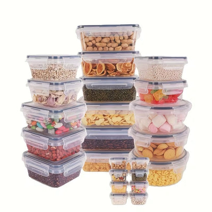 Smart Finds - 16/24/28/48-Piece Refrigerator Storage Container Set