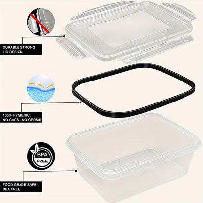 Smart Finds - 16/24/28/48-Piece Refrigerator Storage Container Set