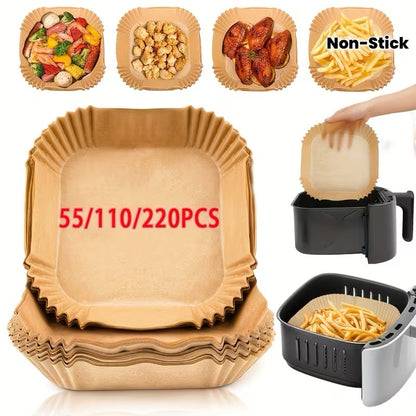 Smart Finds Air Fryer Paper Liners – Disposable Non-Stick Cooking Liners