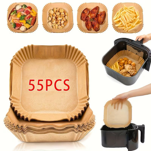 Smart Finds Air Fryer Paper Liners – Disposable Non-Stick Cooking Liners