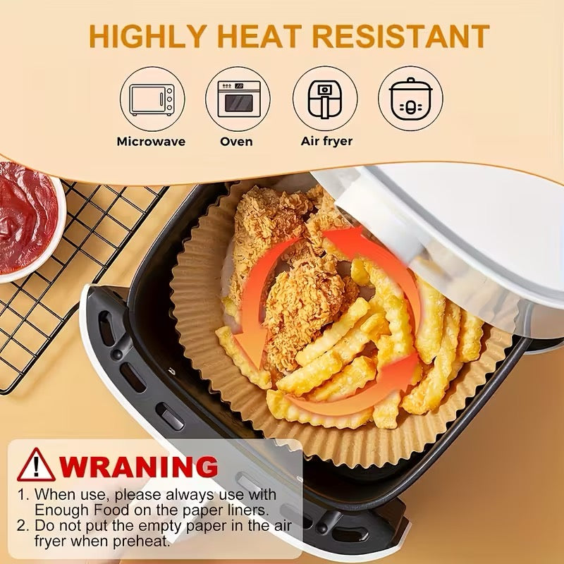 Smart Finds Air Fryer Paper Liners – Disposable Non-Stick Cooking Liners