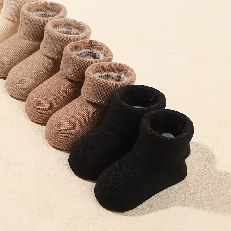 Smart Finds - 6 Pairs Soft Knit Baby Socks