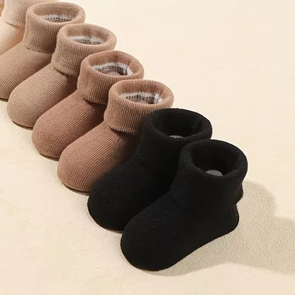 Smart Finds - 6 Pairs Soft Knit Baby Socks