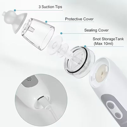 Smart Finds - Electric Baby Nasal Aspirator – 3-Speed Suction with Music