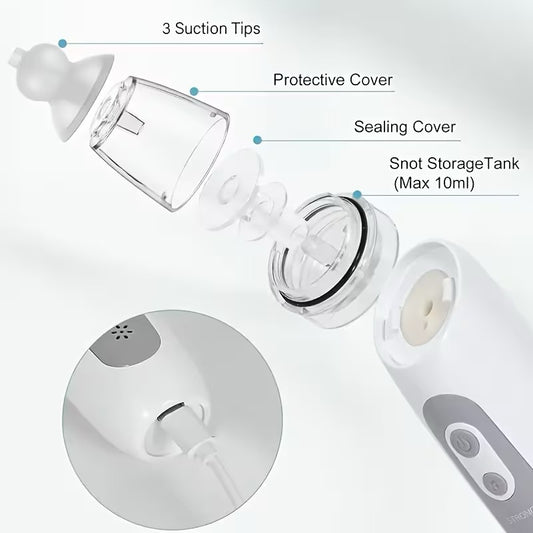 Smart Finds - Electric Baby Nasal Aspirator – 3-Speed Suction with Music