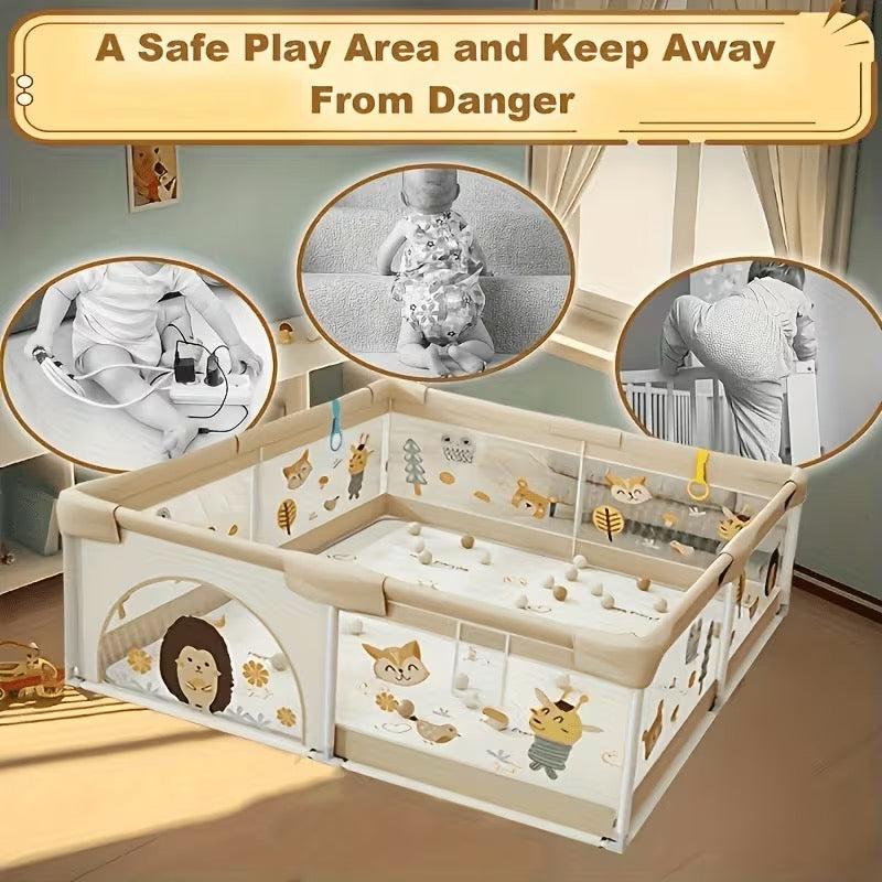 Smart Finds - Children’s Playpen – Safe and Sturdy Portable Play Area for Babies and Toddlers