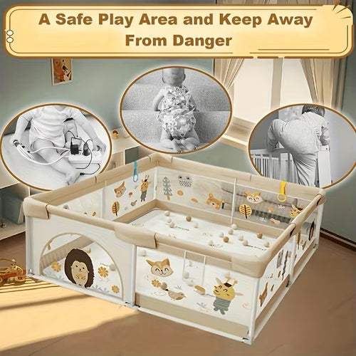 Smart Finds - Children’s Playpen – Safe and Sturdy Portable Play Area for Babies and Toddlers