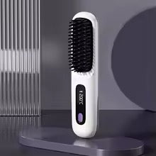 Smart Finds - Cordless Hair Straightening Brush With LCD Display