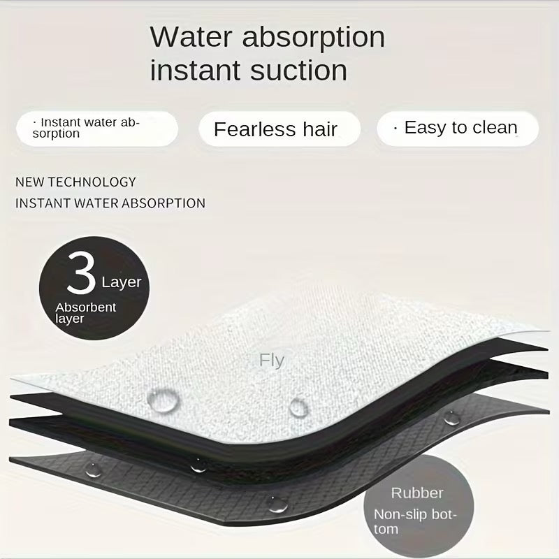 Smart Finds - Diatomaceous Bath Mat Super Absorbent Fast Drying