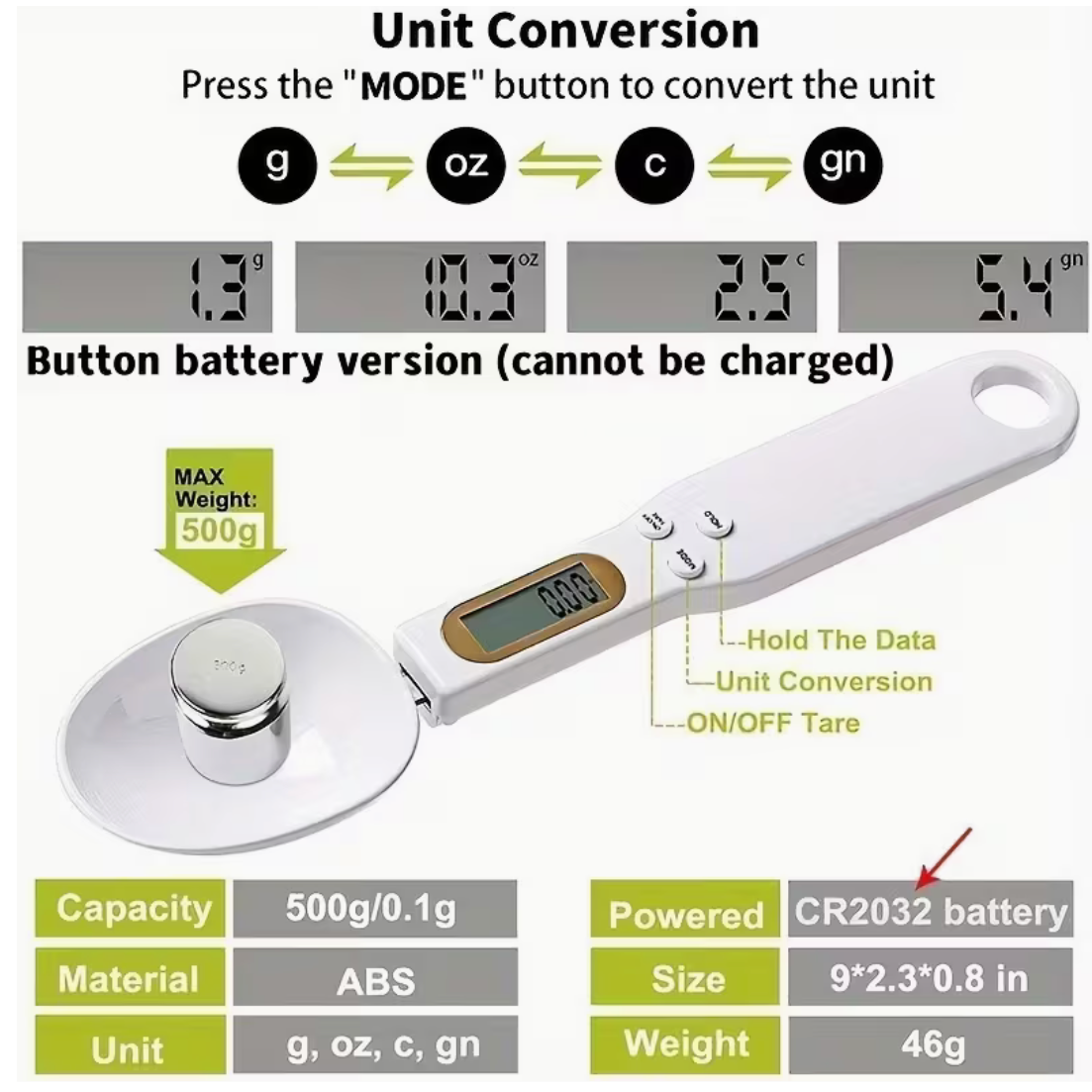 Smart Finds – Digital Measuring Spoon Scale