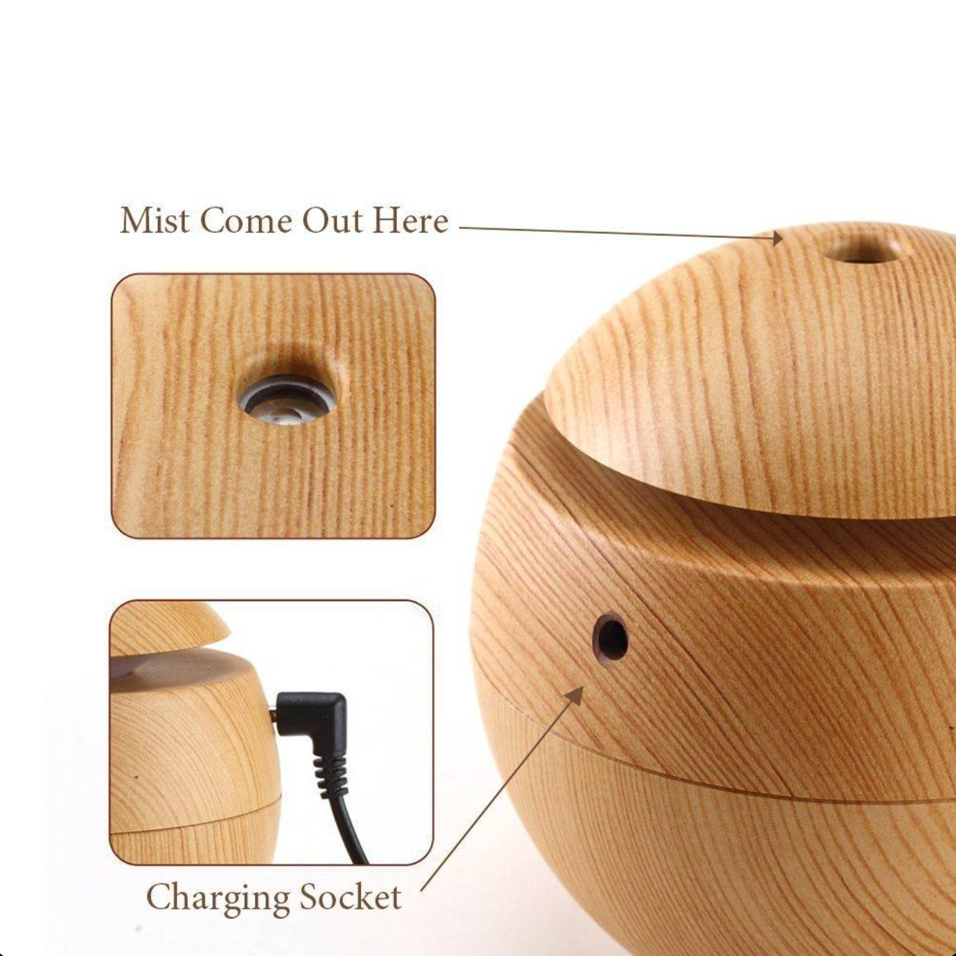 Smart Finds - Aroma Diffuser with 9 colour mood lights