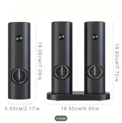 Smart Finds - GrindEase™ Electric Salt & Pepper Grinder Set – Adjustable Coarseness with LED Light