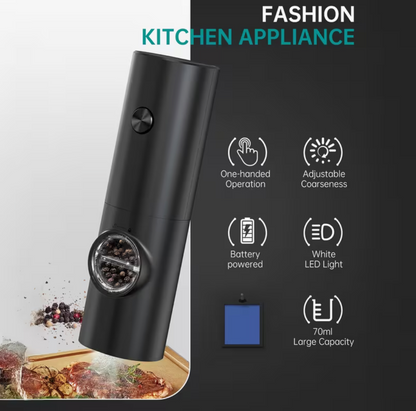 Smart Finds - GrindEase™ Electric Salt & Pepper Grinder Set – Adjustable Coarseness with LED Light