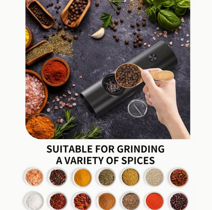 Smart Finds - GrindEase™ Electric Salt & Pepper Grinder Set – Adjustable Coarseness with LED Light
