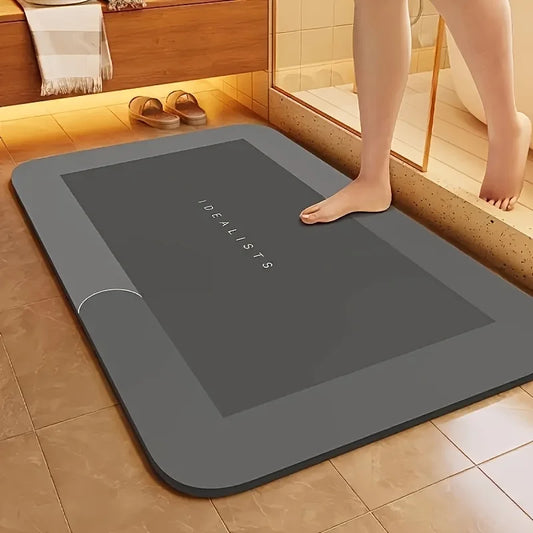 Diatomaceous Bath Mat Super Absorbent Fast Drying