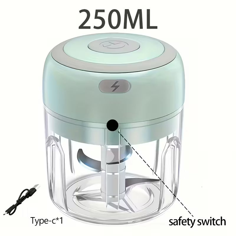 Smart Finds - SwiftChop™ Mini Electric Food Chopper – 250ml USB Rechargeable Kitchen Processor