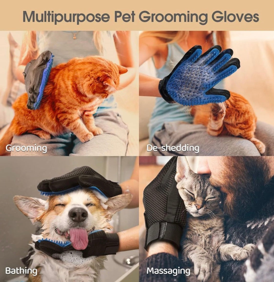 Smart Finds - Pet Grooming Gloves
